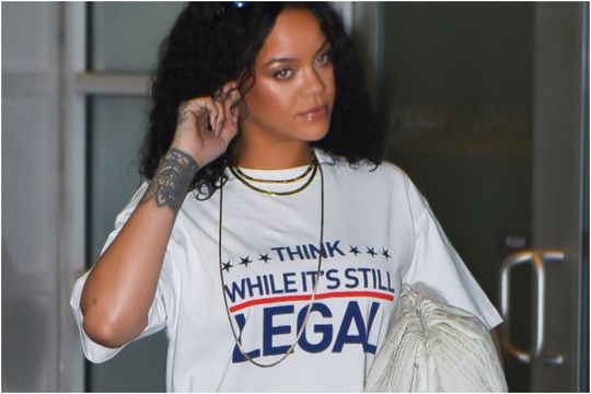 Rihanna Think While It's Still Legal  T-shirt