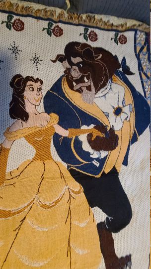Beauty and the Beast Ball Scene Disney World Throw Blanket.