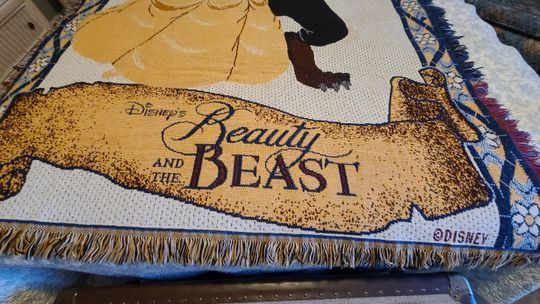 Beauty and the Beast Ball Scene Disney World Throw Blanket.