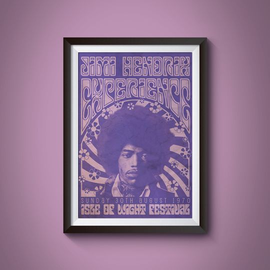 Jimi Hendrix Concert, Jimi Hendrix, Poster, Music Poster, Music Print