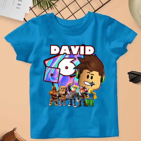 Personalized Roblox Birthday Boy Shirt, Roblox Birthday Shirt