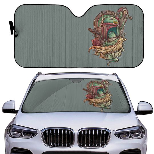 Boba Fett Car Sun Shade | Windshield Shade