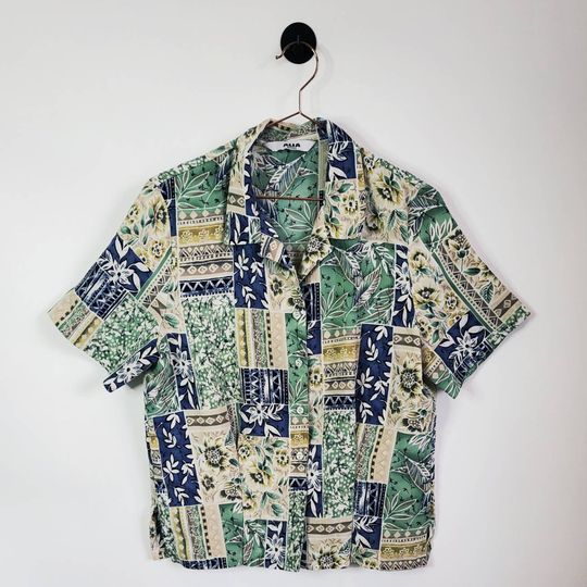 Alia Vintage Boho Hawaiian Shirt