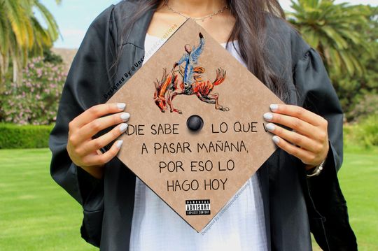 Bad Bunny Graduation Cap Topper | Grad Gift