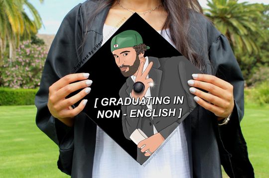 Bad Bunny Graduation Cap Topper | Grad Gift