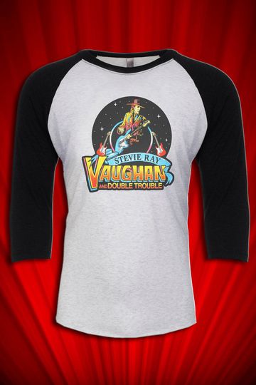 Stevie Ray Vaughan 1988 Vintage Tour Concert Baseball Tee