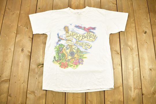 Vintage 1999 Jimmy Buffets Margaritaville T-Shirt / 90s / Streetwear / Tropics Shirt / Vacation Tee / Travel & Tourism / Montego Bay Jamaica
