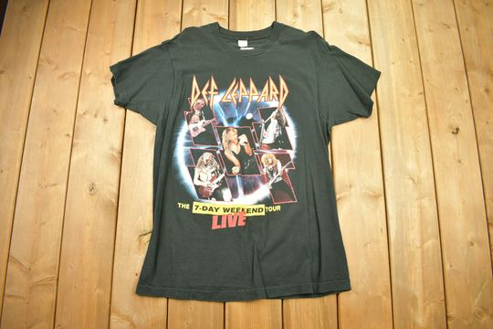Vintage 1992 Def Leppard The 7-Day Weekend Tour Band T Shirt