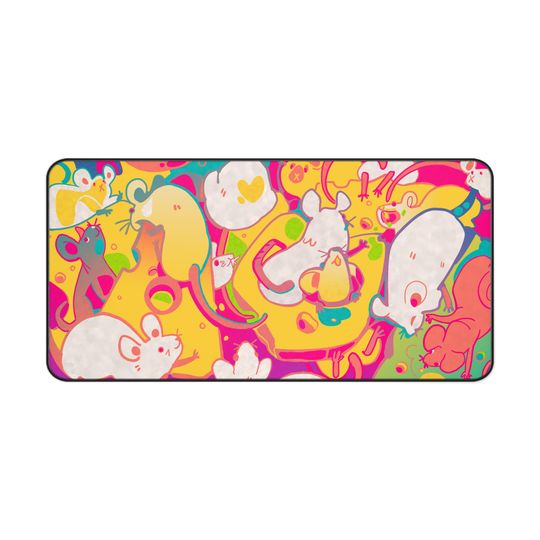 Whimsical Cheese Wall Desk Mat