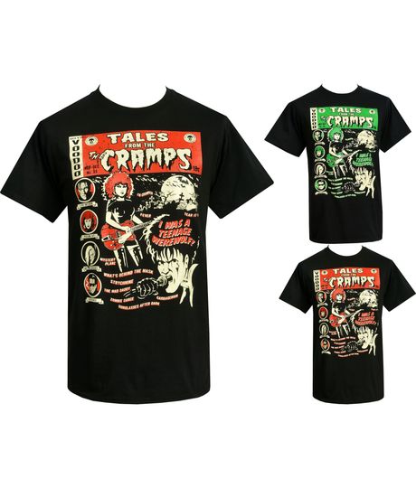 The Cramps Mens Psychobilly T-Shirt Vince Ray Poison Ivy Lux Interior Voodoo