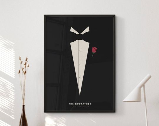The Godfather Movie Poster Digital Download | Minimalist Movie Poster