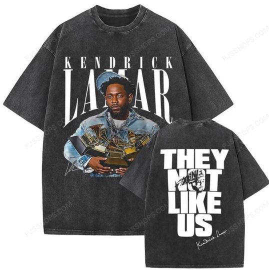 Kendrick Lamar Double Sided Mineral Wash Vintage T-shirt
