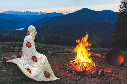 Ladybug Hooded Blanket