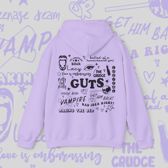 Olivia Rodrigo Guts Hoodie | Olivia Rodrigo Merch