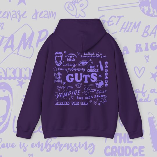 Olivia Rodrigo Guts Hoodie | Olivia Rodrigo Merch