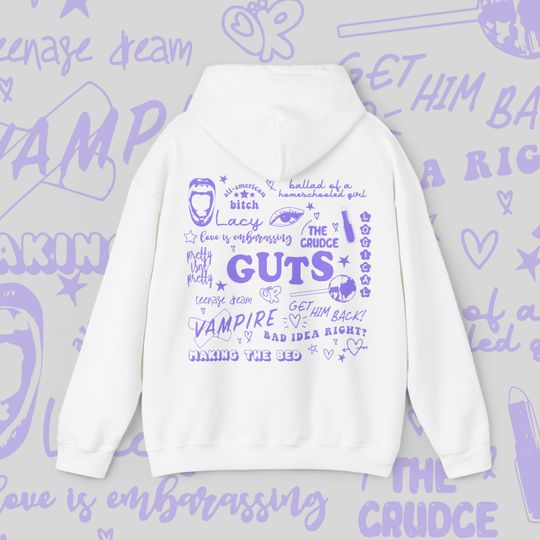 Olivia Rodrigo Guts Hoodie | Olivia Rodrigo Merch