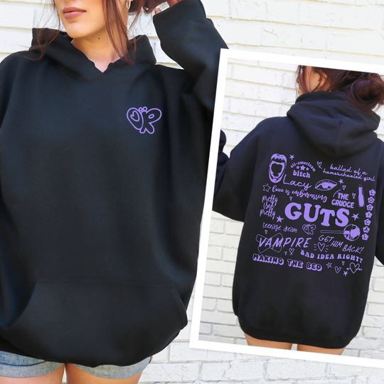 Olivia Rodrigo Guts Hoodie | Olivia Rodrigo Merch
