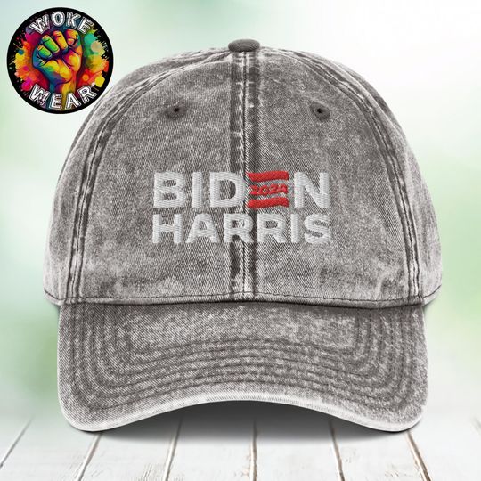 2024 Biden Harris Hat Embroidered, Election, Democrat, Kamala, Joe, Liberal, Progressive