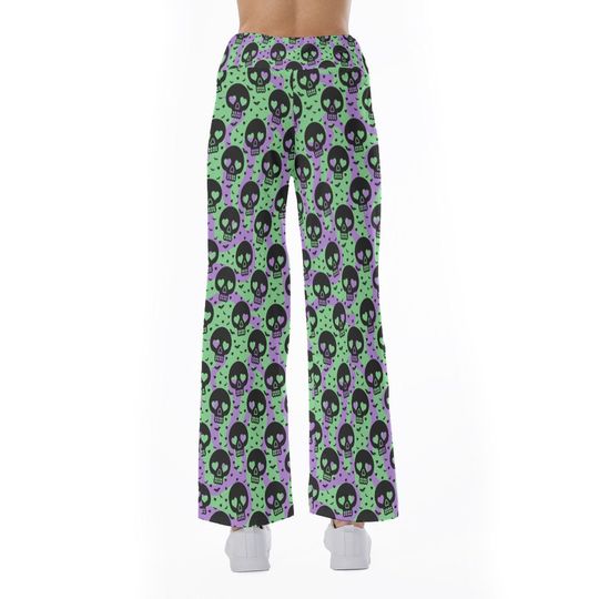 Skull Pattern Trousers Pants