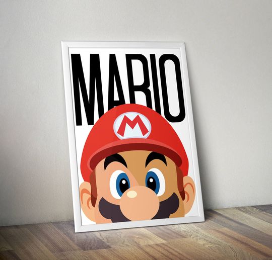 Mario Printable Poster  Vector Graphics