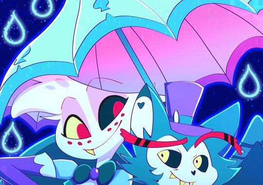 Hazbin Hotel Angel Dust & Husker Art Print