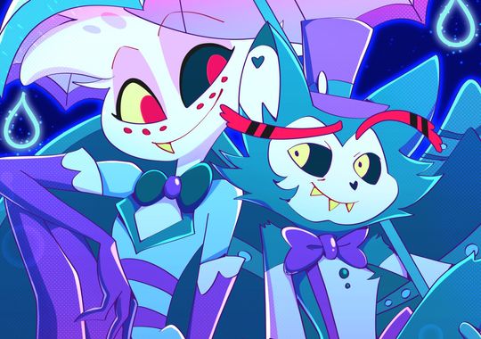 Hazbin Hotel Angel Dust & Husker Art Print