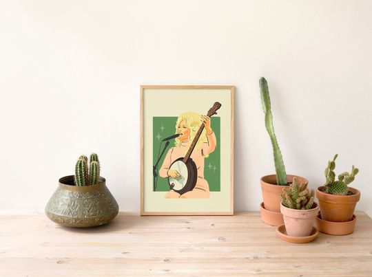 Dolly Parton 1976 Art Print