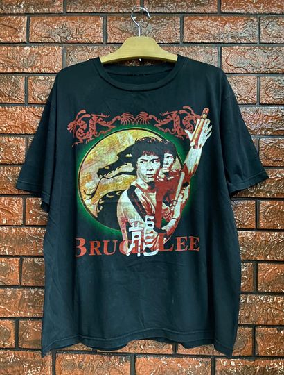 Vintage 90s Bruce Lee Legendary Martial Art Actor "Enter The Dragon" The Movie T Shirt / Movie T Shirt