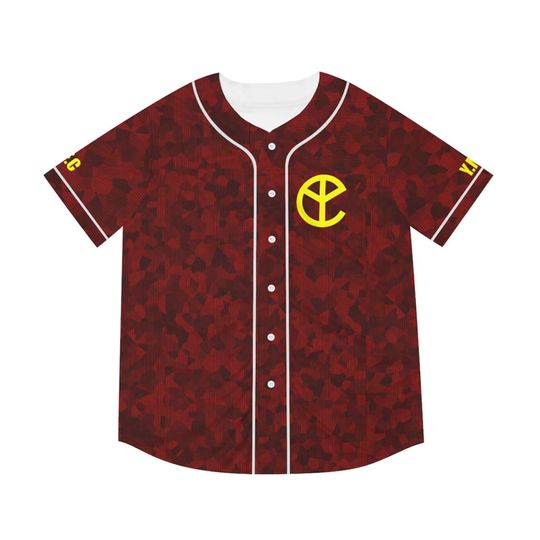 Yellow Claw Red Camo Baseball Jerseys