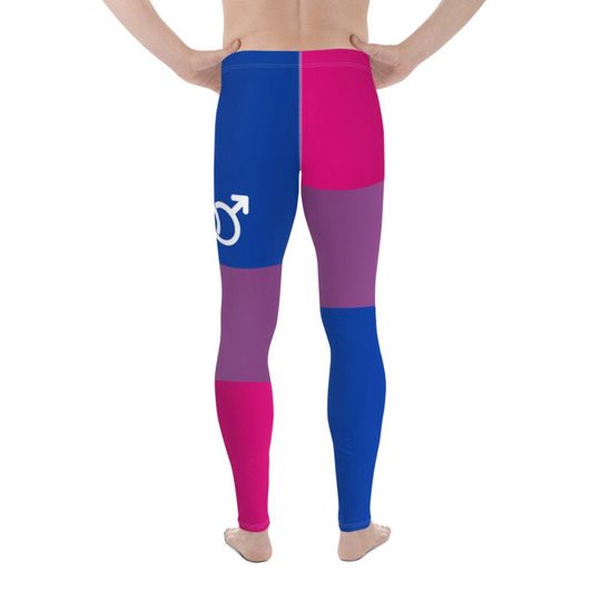 LBGT Rainbow Gay Pride Flag Men's  Athletic Leggings