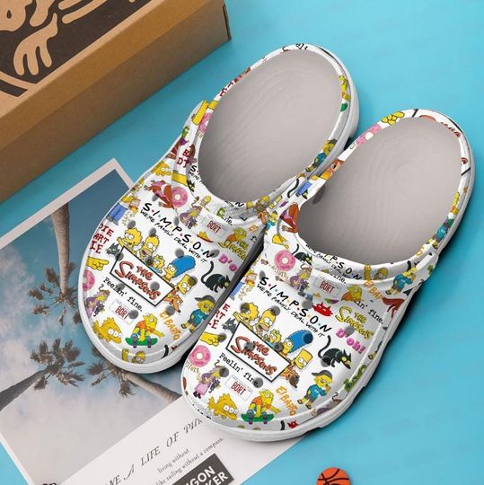 Custom The Simpsons Foam Clogs Shoes, The Simpsons Summer Shoes, Mens Womens Sandals