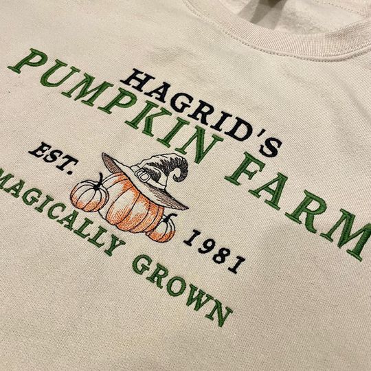 Hagrid's Pumpkin Farm Embroidered Sweatshirt