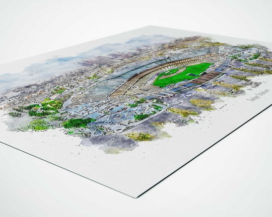 Los Angeles Dodgers Baseball Poster, Dodger Stadium Print, Printable Wall Art, Sports Wall Decor