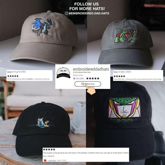 Ghost Type Anime Embroidered Hat | Perfect Halloween Accessory