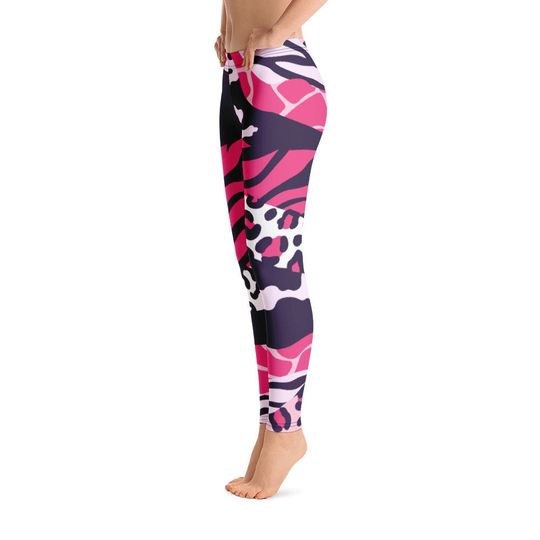 Leopard Print Leggings, Sports Yoga Leggings