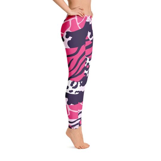Leopard Print Leggings, Sports Yoga Leggings