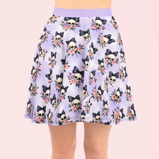 Halloween Skulls Women's Skater Skirt