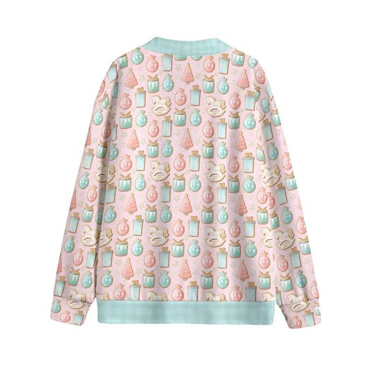 Nutcracker Gingerbread Cookies C Button Up Cardigan Jacket