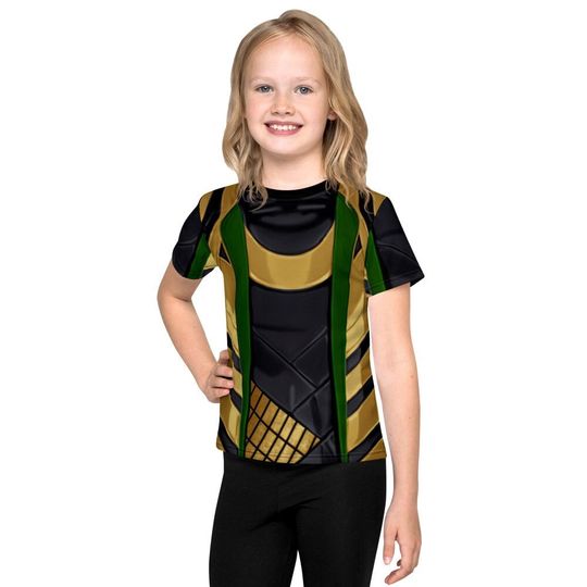V2 Loki Kids Costume Shirt | Disney Short Sleeve Cotton Tee | Disney Cosplay Shirt | Disneyland Trip Outfit For Adult/Kid