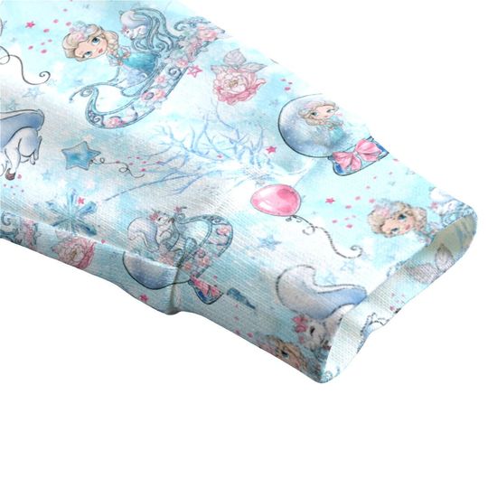 Kawaii Elsa Light Blue Button Up Cardigan Jacket