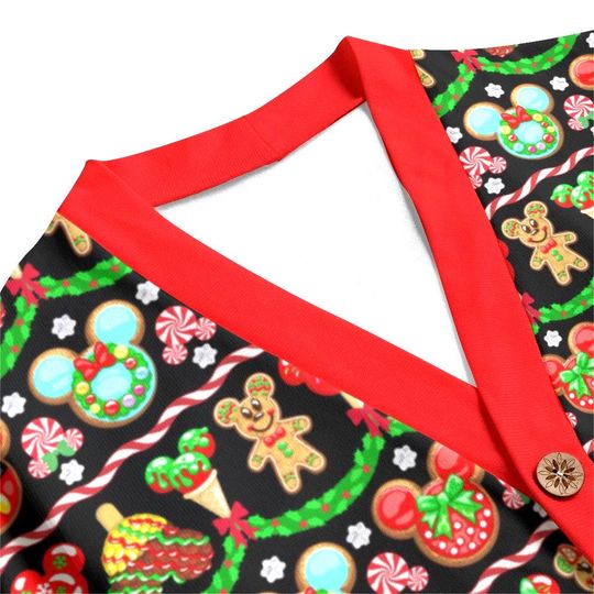 Gingerbread Mickey Button Up Cardigan Jacket