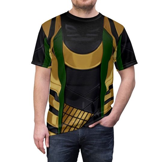 V2 Loki Mens Shirt | Disney Short Sleeve Cotton Tee | Disney Cosplay Shirt | Disneyland Trip Outfit For Adult/Kid
