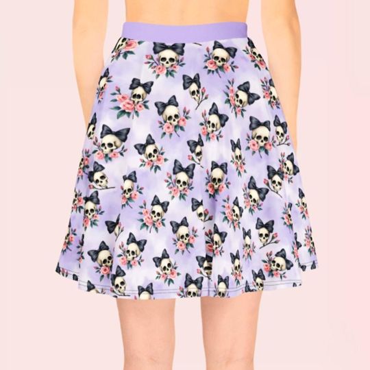 Halloween Skulls Women's Skater Skirt