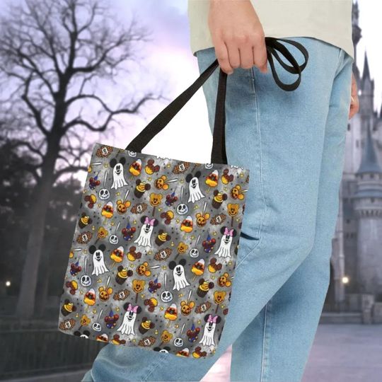 Halloween Mickey Ghosts Tote Bag, Disney Tote Bag Gift