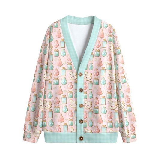 Nutcracker Gingerbread Cookies C Button Up Cardigan Jacket