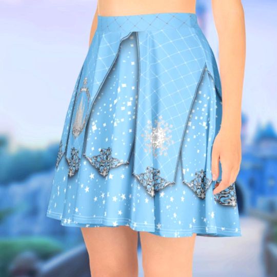 Snow Queen Elsa Women's Skater Skirt