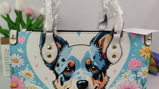 blue heeler Leather Bags, Dog Lover Gift