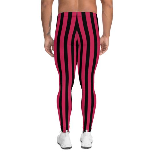 Black and Red Circus Men's Leggings