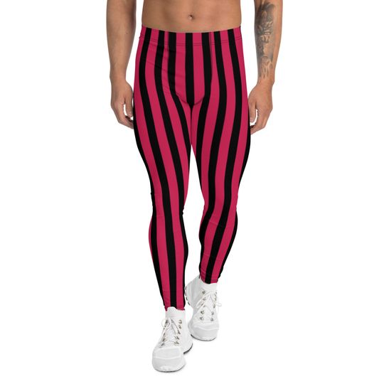 Black and Red Circus Men's Leggings