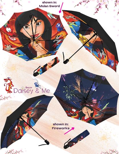 Cute Princess Mulan Umbrella